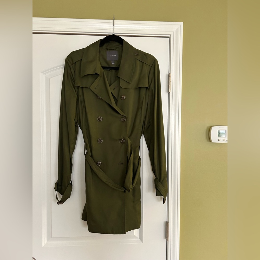 Limited olive pea jacket